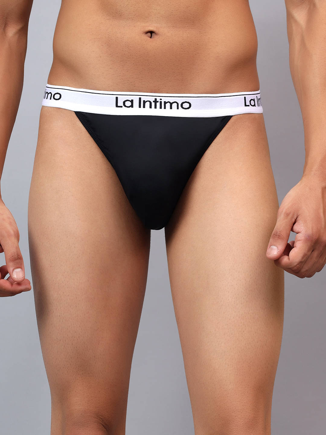 La Intimo Pack of 1 Nylon Thongs For Men's ( Black ) La Intimo Pack of 1 Nylon Thongs For Men's ( Black )