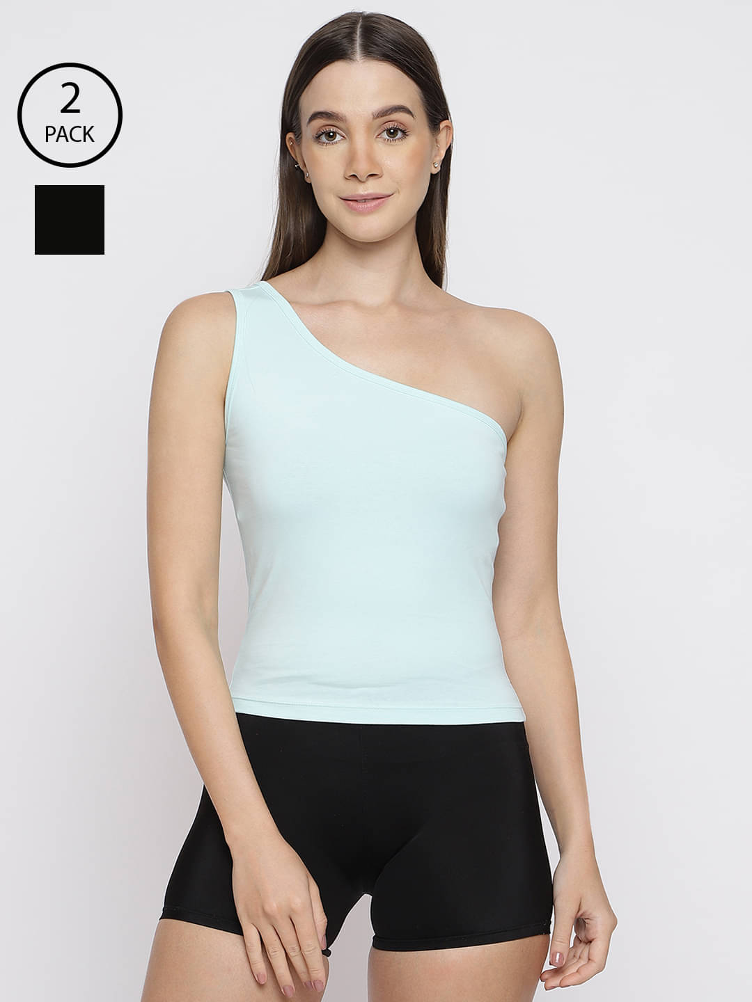     			La Intimo Pack of 2 Cotton Lycra Tank Top ( Multicolor )