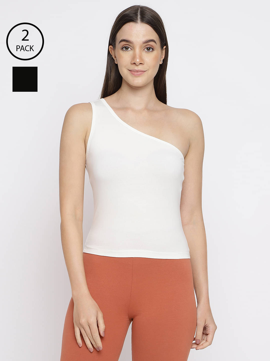 La Intimo Pack of 2 Cotton Lycra Tank Top ( Multicolor ) La Intimo Pack of 2 Cotton Lycra Tank Top ( Multicolor )