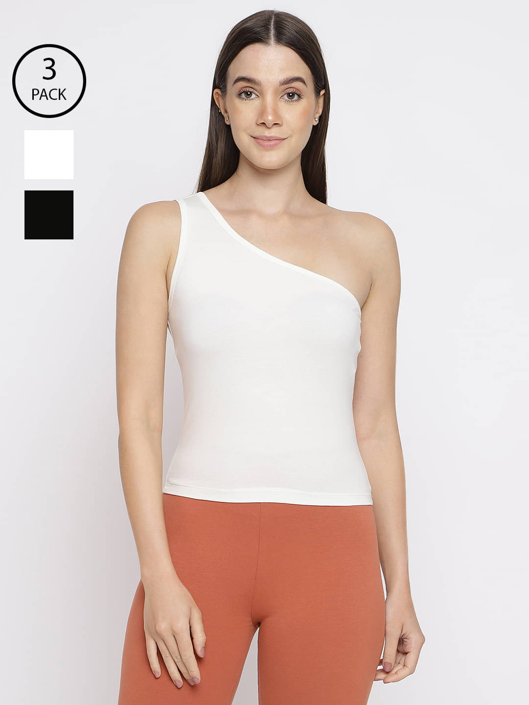 La Intimo Pack of 3 Cotton Lycra Tank Top ( Multicolor ) La Intimo Pack of 3 Cotton Lycra Tank Top ( Multicolor )