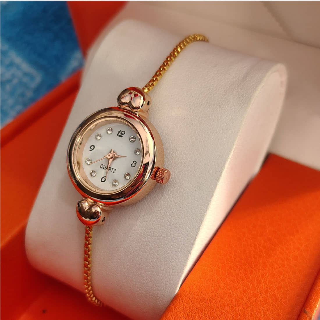 MARKRIN Rose Gold Stainless Steel Analog Womens Watch
