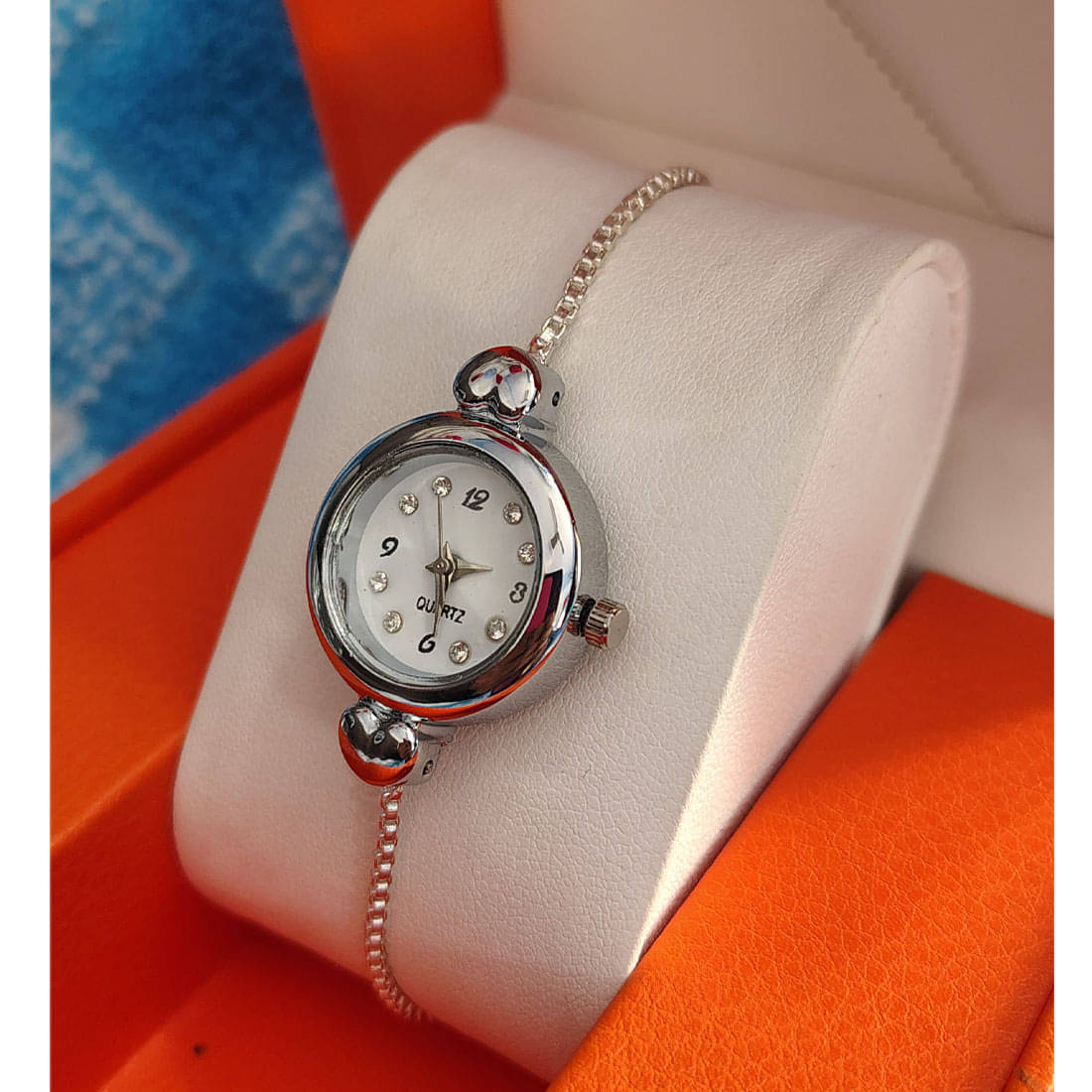     			MARKRIN Silver Stainless Steel Analog Womens Watch