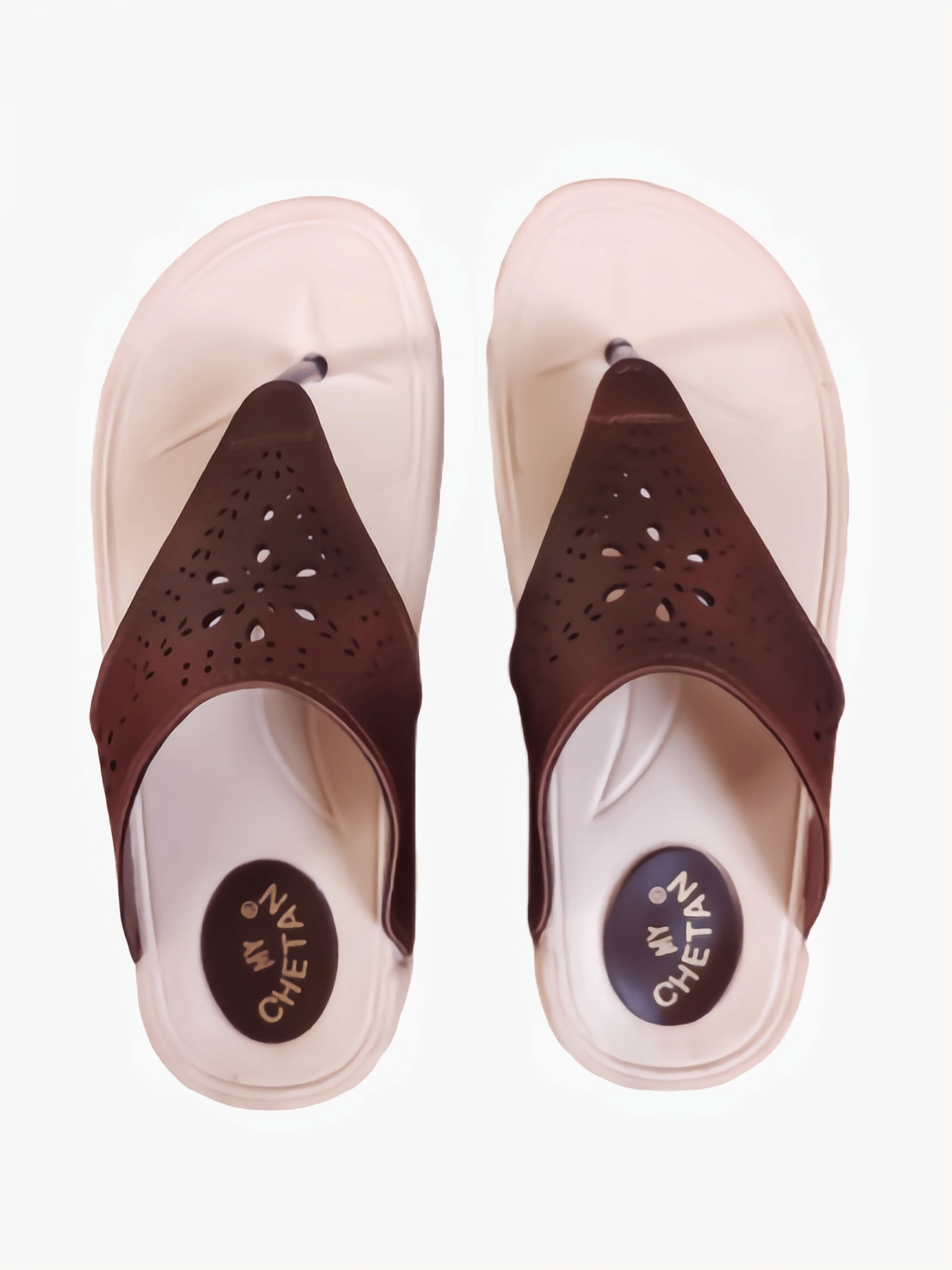     			MYCHETAN Brown Women's Thong Flip Flop