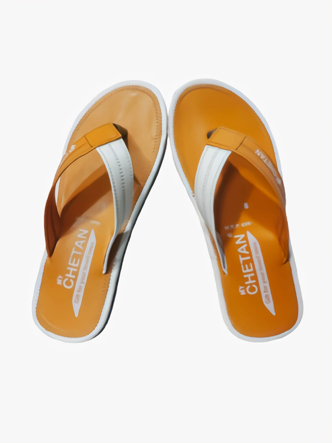     			MYCHETAN Tan Men's Thong Flip Flop