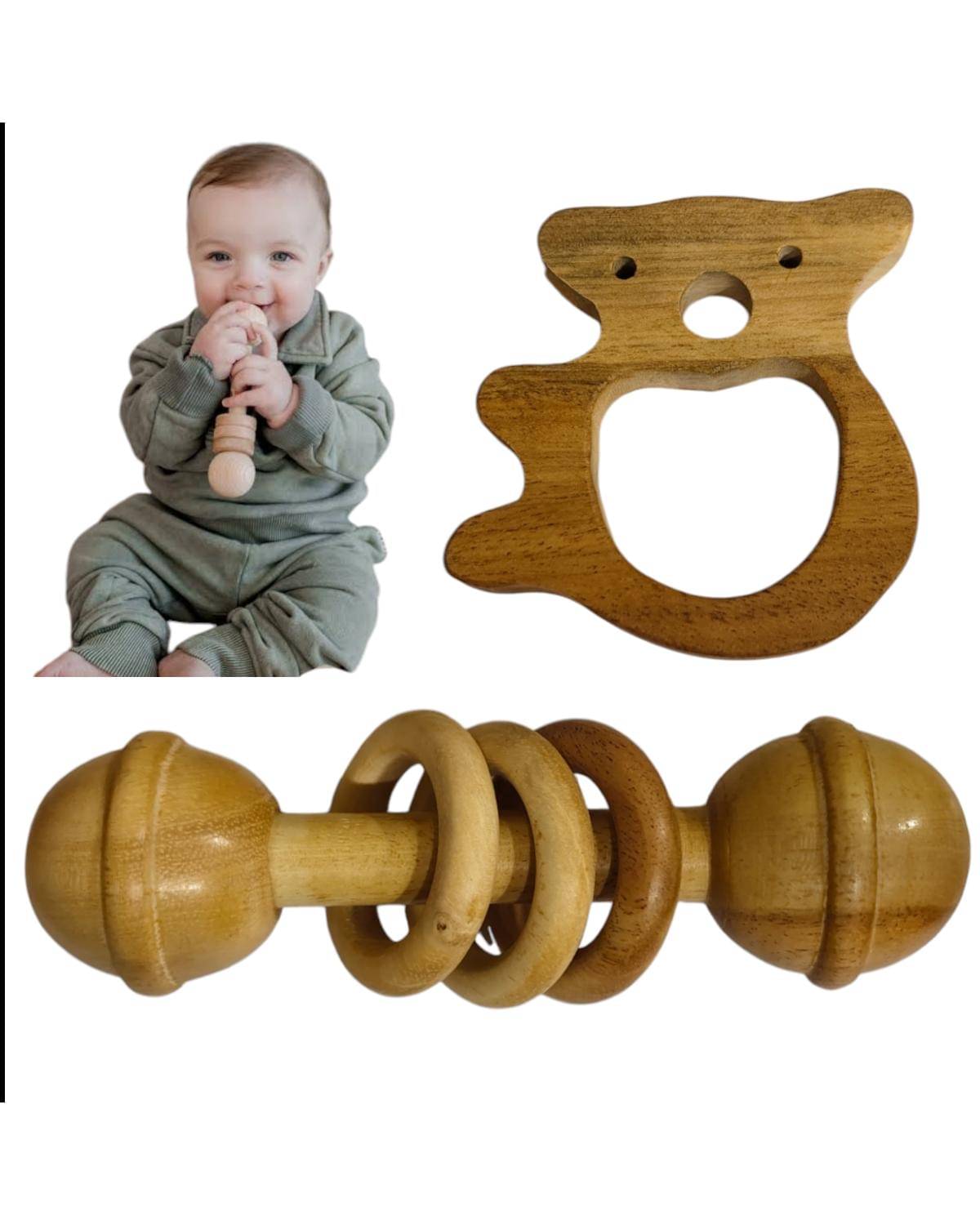 Neem Wood Teether and Rattles – Natural, Safe & Eco-Friendly Neem Wood Teether and Rattles – Natural, Safe & Eco-Friendly