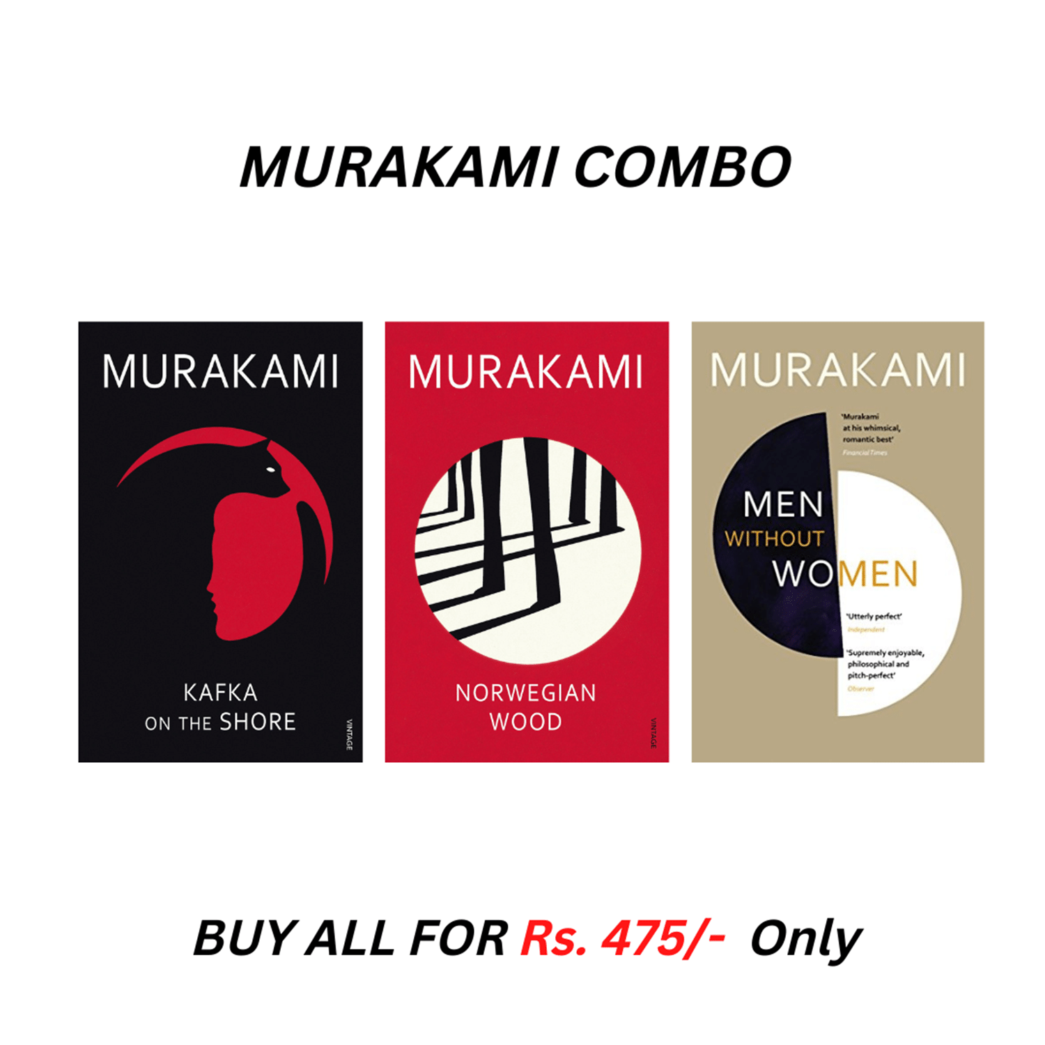     			Norwegian Wood&Menwithout&Kafka By Haruki Murakami