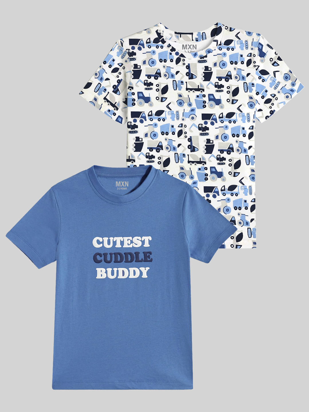     			Nyker Pack of 1 Boys Cotton Blend T-Shirt ( Blue )