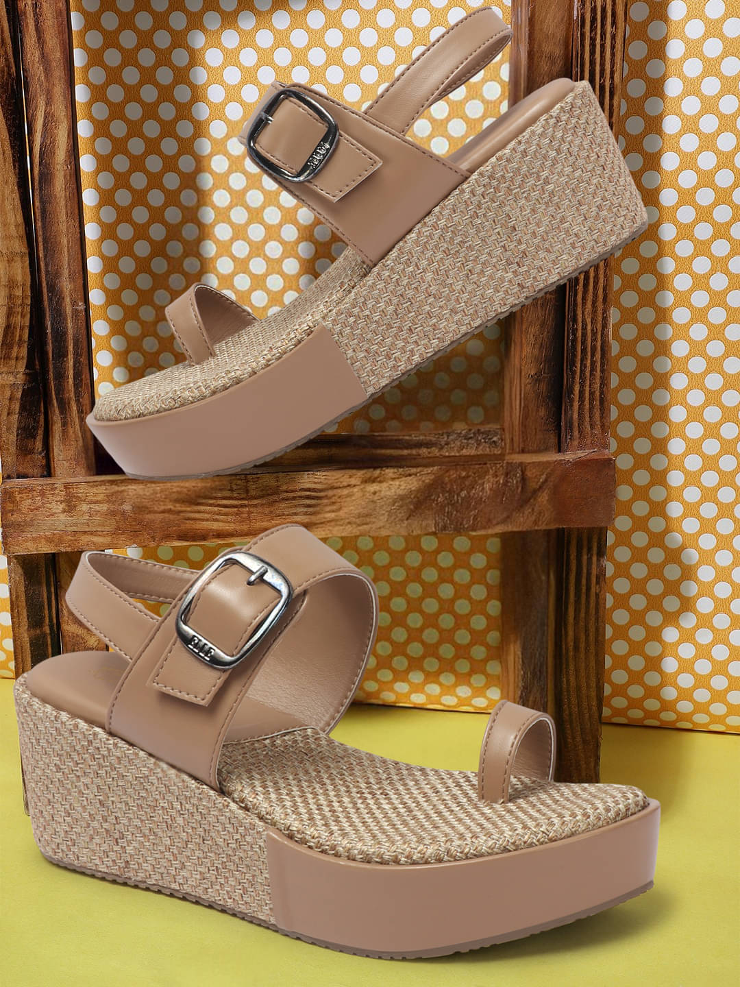 Picktoes Beige Women's Sandal Heels Picktoes Beige Women's Sandal Heels