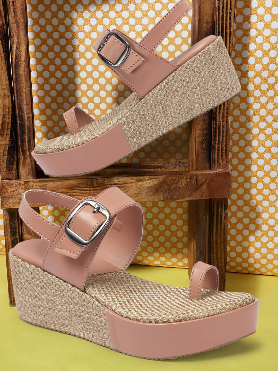     			Picktoes Pink Women's Sandal Heels