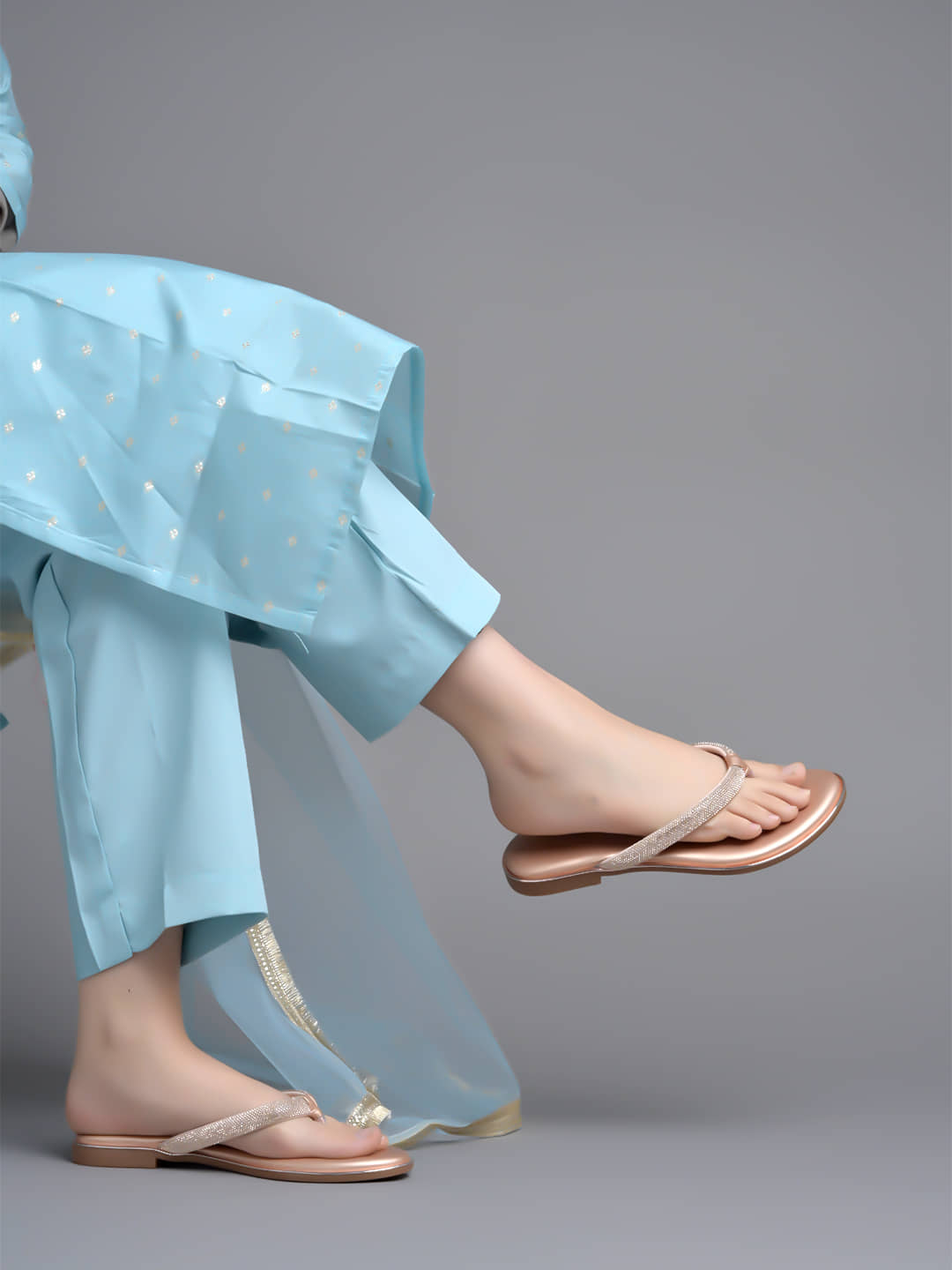 Shoetopia Rose Gold Women's Flats