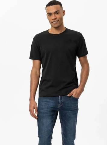     			THE PLANET COOL Polyester Slim Fit Solid Half Sleeves Men's Round T-Shirt - Black ( Pack of 1 )