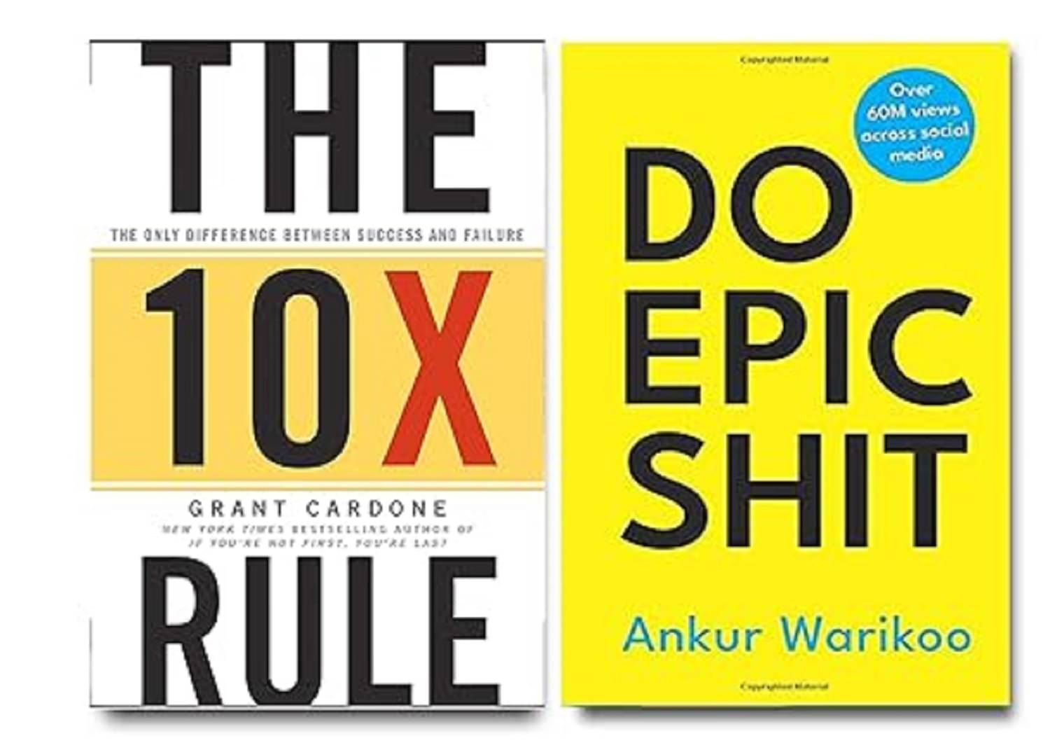 The 10X Rule & Do Epic Shit (2 Books Combo Paperback )     			The 10X Rule & Do Epic Shit (2 Books Combo Paperback )