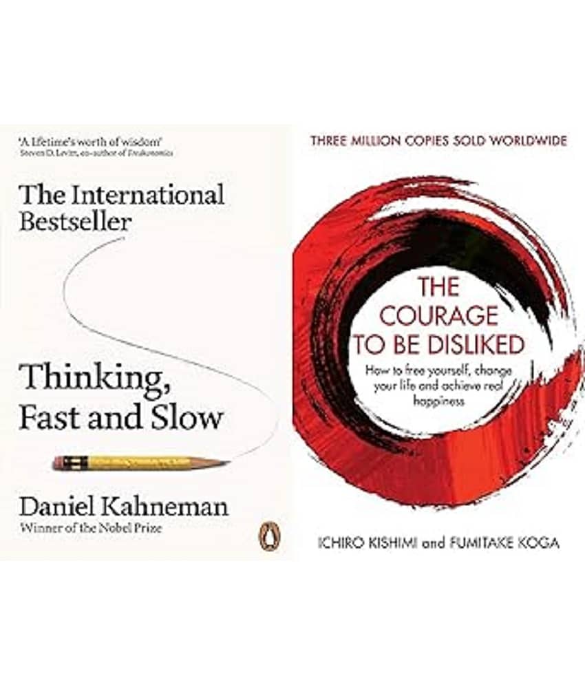 Thinking Fast and Slow, Courage to Be Disliked - 2 Book Combo - Stationery | Buy online on ZillyBuy
