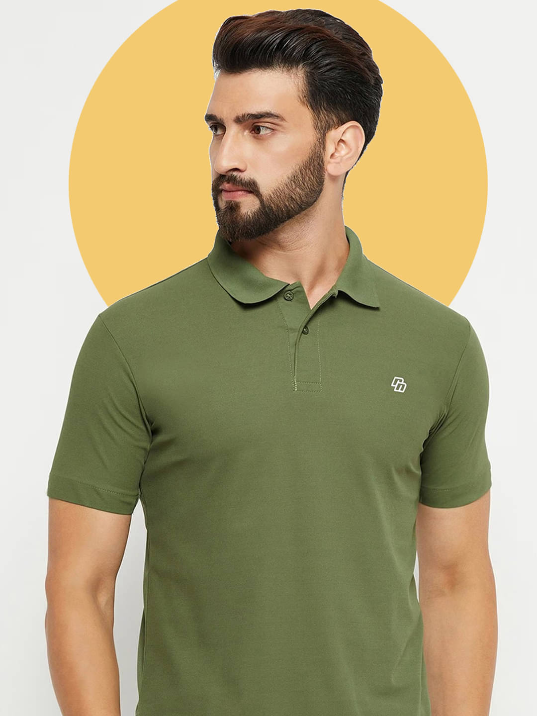 renuovo Pack of 1 Cotton Blend Regular Fit Solid Half Sleeves Men's Polo T Shirt ( Green ) renuovo Pack of 1 Cotton Blend Regular Fit Solid Half Sleeves Men's Polo T Shirt ( Green )