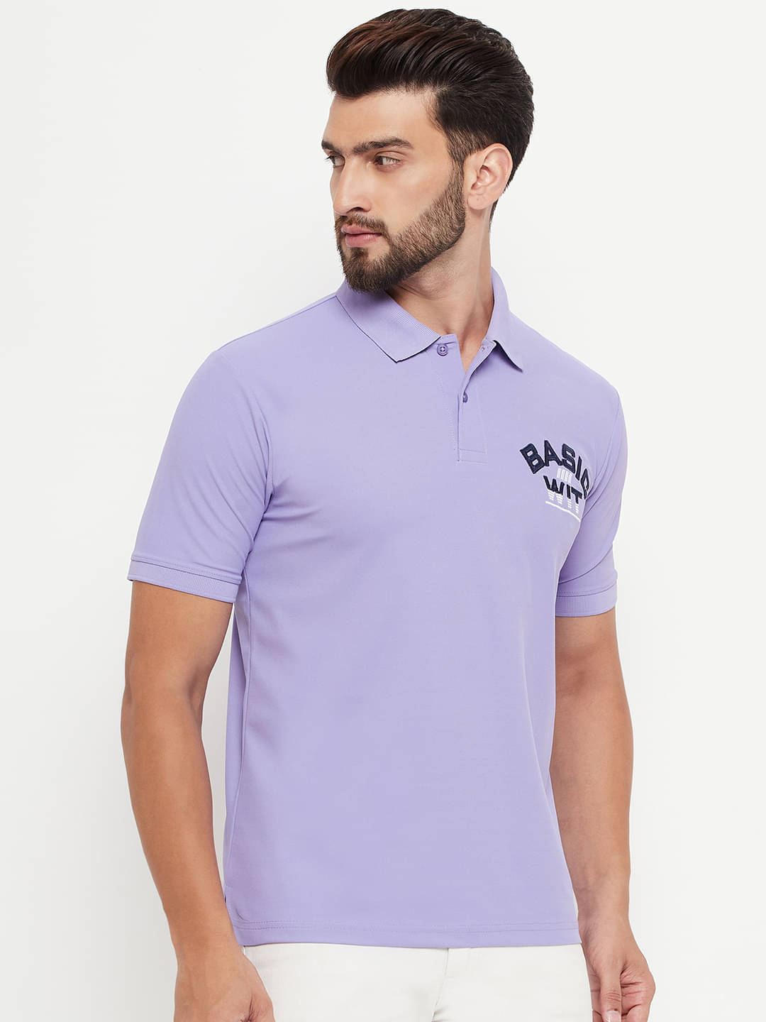 renuovo Pack of 1 Cotton Blend Regular Fit Solid Half Sleeves Men's Polo T Shirt ( Purple ) renuovo Pack of 1 Cotton Blend Regular Fit Solid Half Sleeves Men's Polo T Shirt ( Purple )