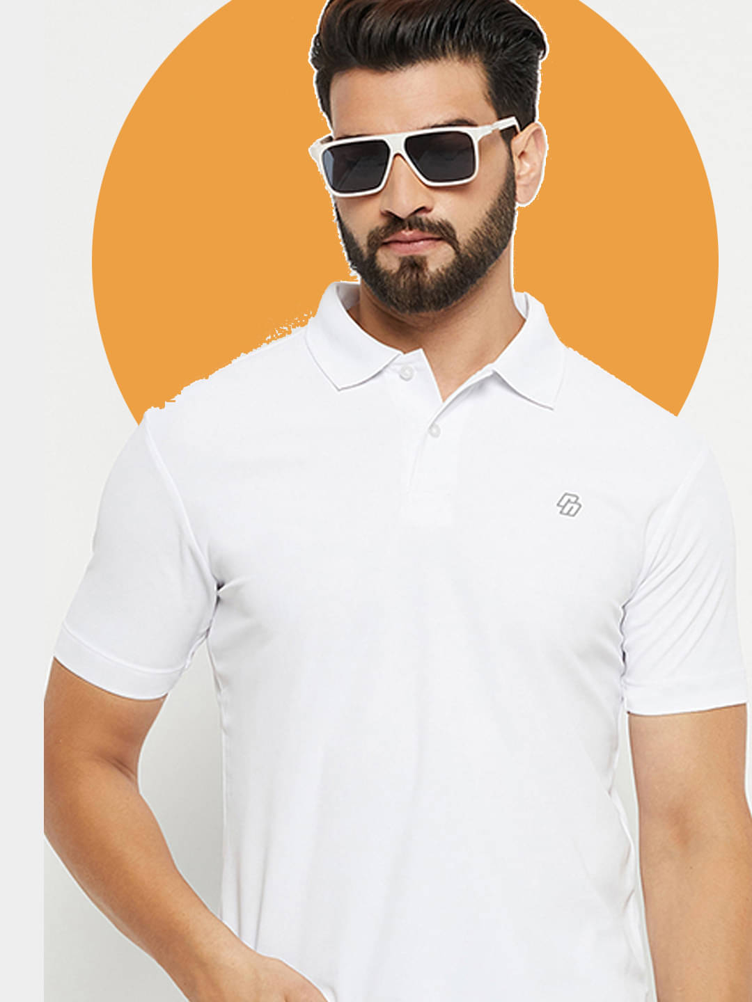 renuovo Pack of 1 Cotton Blend Regular Fit Solid Half Sleeves Men's Polo T Shirt ( White ) renuovo Pack of 1 Cotton Blend Regular Fit Solid Half Sleeves Men's Polo T Shirt ( White )