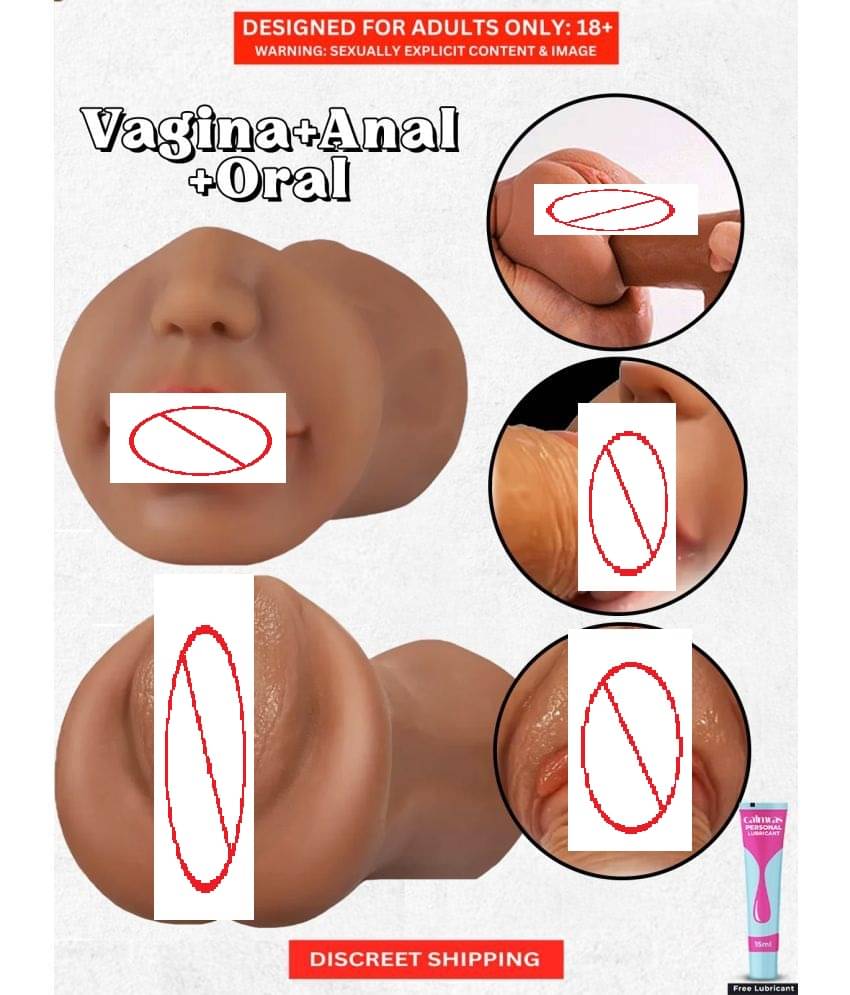     			3D Mouth Pussy  Indian MYLF  Chocolate Pussy 2 in 1 Masturbator Sex Toys For Men by SEX TANTRA