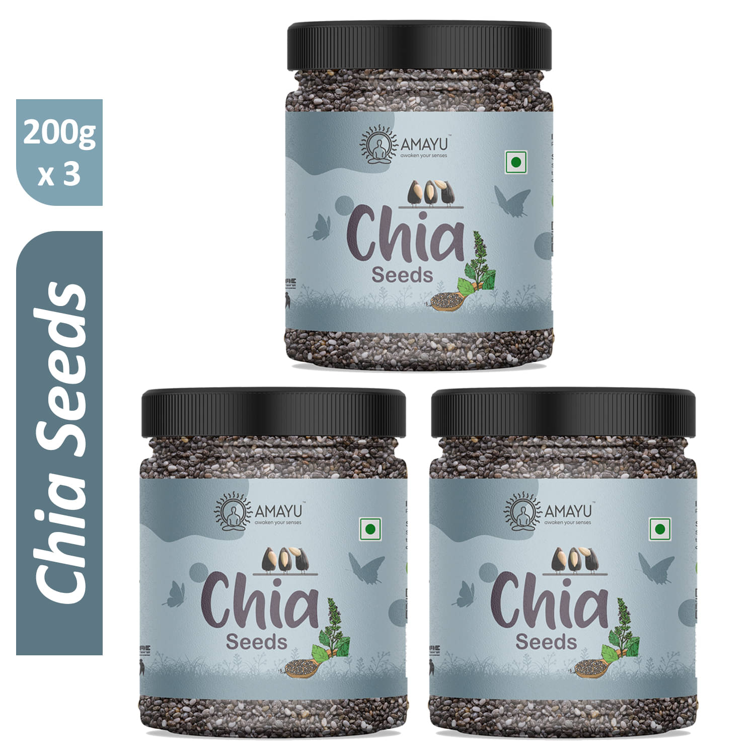    			AMAYU Chia Seeds ( Pack of 3 )