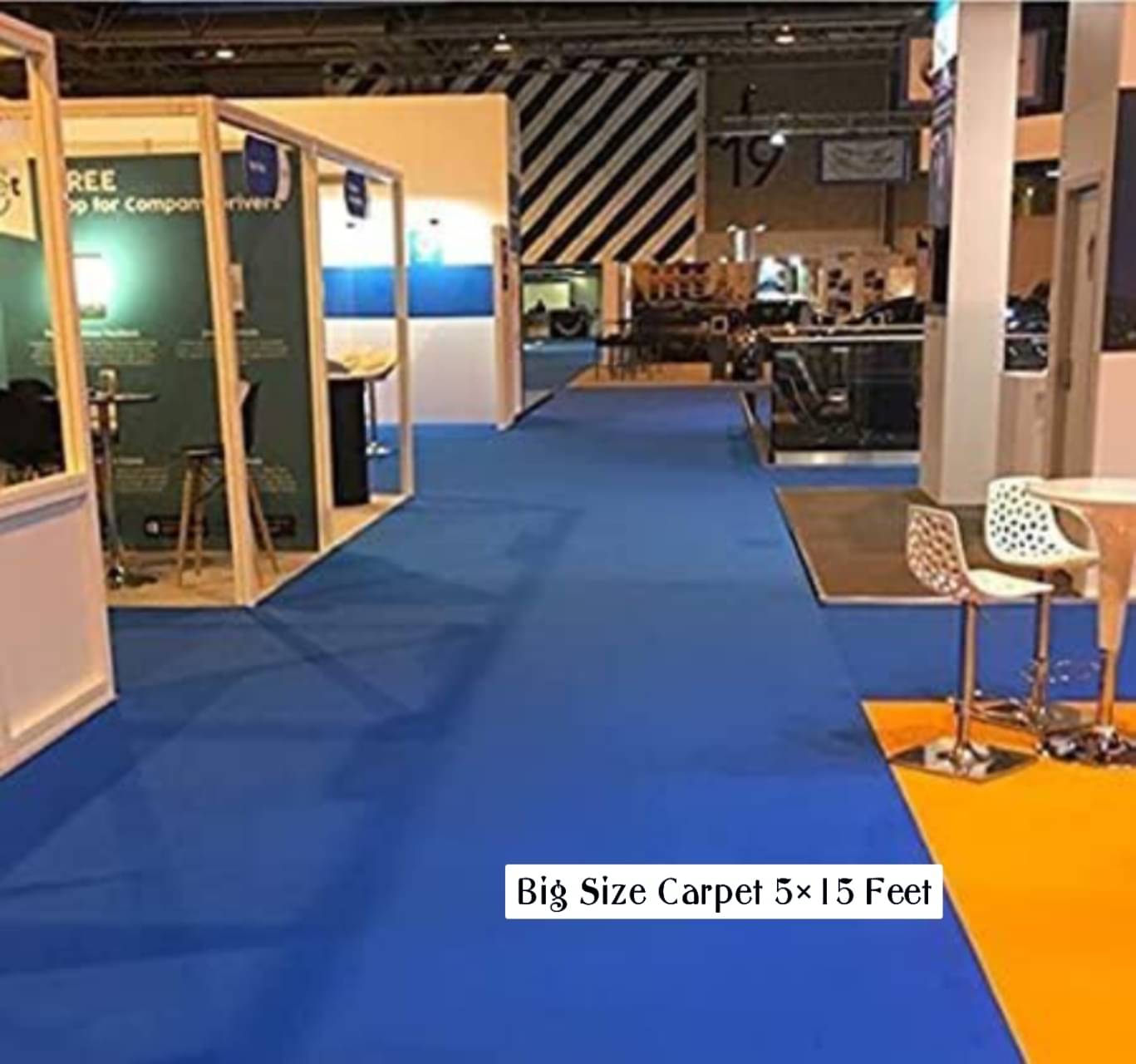     			ANABIA CARPET Blue Nylon Carpet Plain Other Sizes Ft