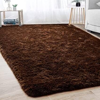     			ANABIA CARPET Brown Polyester Carpet Plain Other Sizes Ft