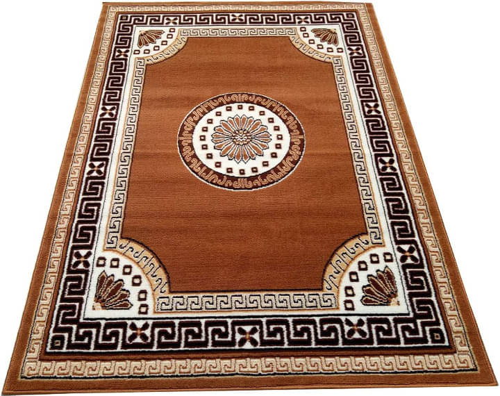     			ANABIA CARPET Gold Silk Carpet Floral Other Sizes Ft