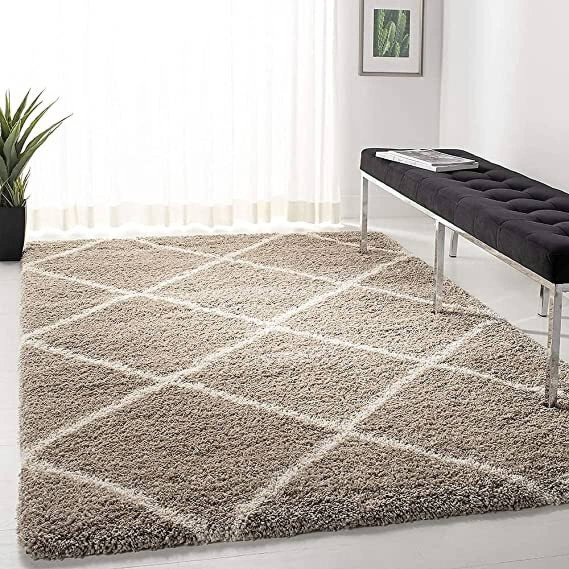     			ANABIA CARPET Multi Polyester Carpet Geometrical 3x5 Ft