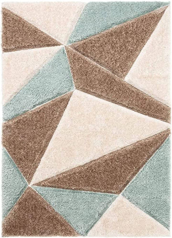     			ANABIA CARPET Multi Polyester Carpet Geometrical 3x5 Ft