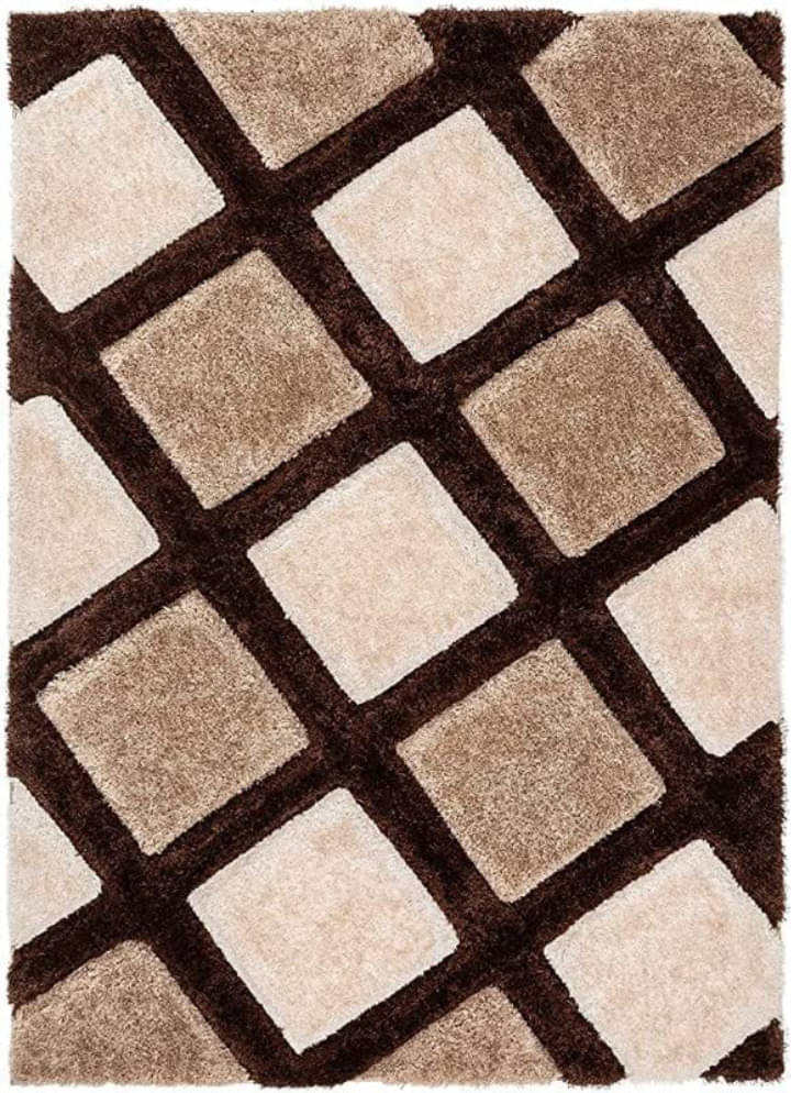     			ANABIA CARPET Multi Polyester Carpet Geometrical 3x5 Ft
