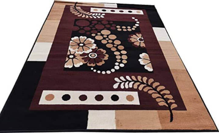     			ANABIA CARPET Multi Silk Carpet Floral Other Sizes Ft