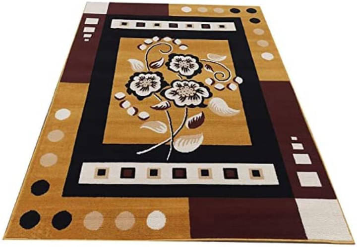     			ANABIA CARPET Multi Silk Carpet Floral Other Sizes Ft