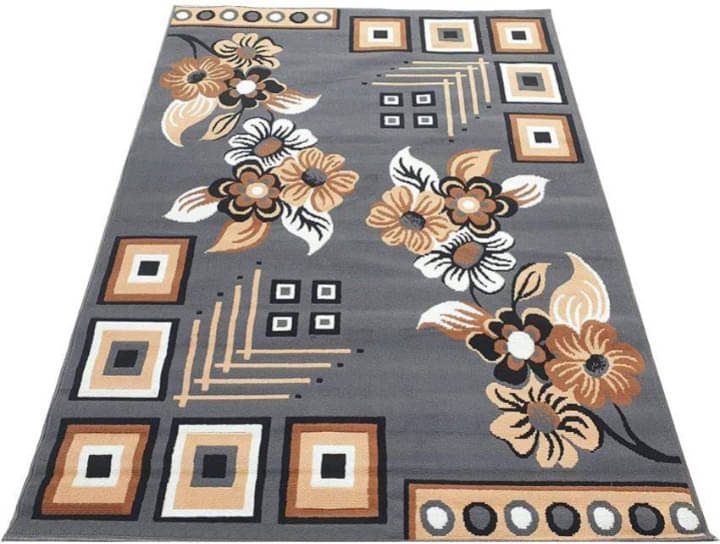     			ANABIA CARPET Multi Silk Carpet Floral 5x7 Ft