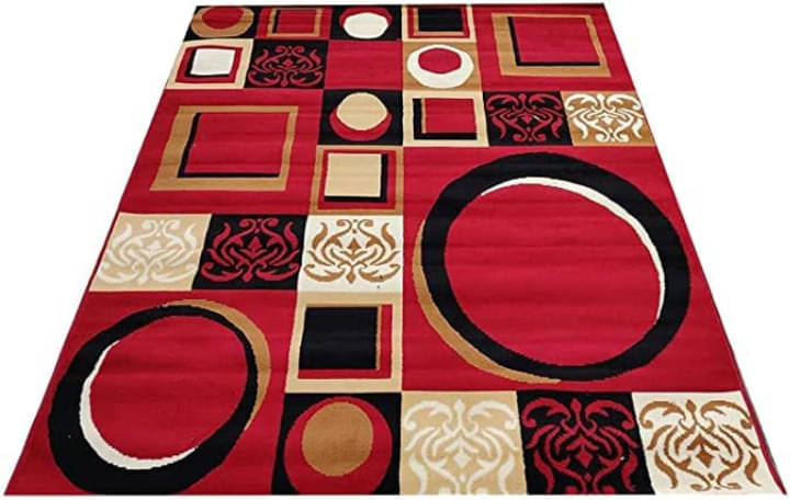     			ANABIA CARPET Multi Silk Carpet Geometrical Other Sizes Ft