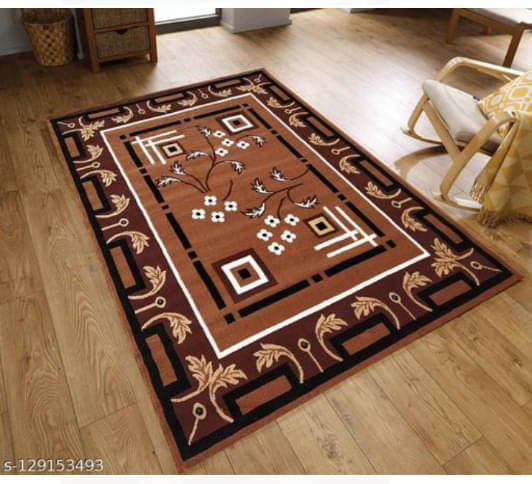     			ANABIA CARPET Multi Silk Carpet Floral 5x7 Ft