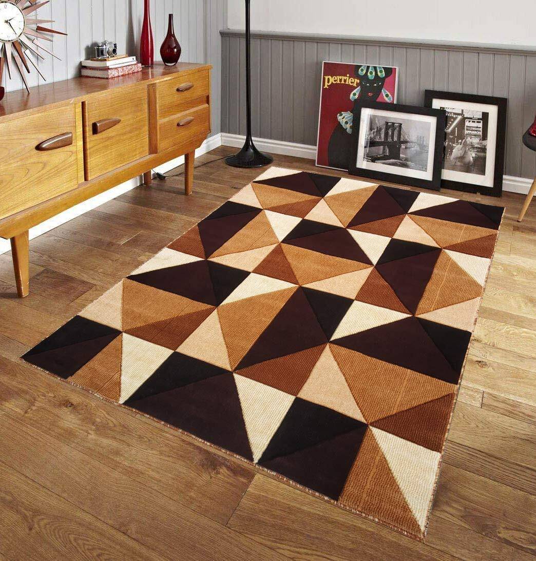     			ANABIA CARPET Multi Silk Carpet Geometrical 5x7 Ft