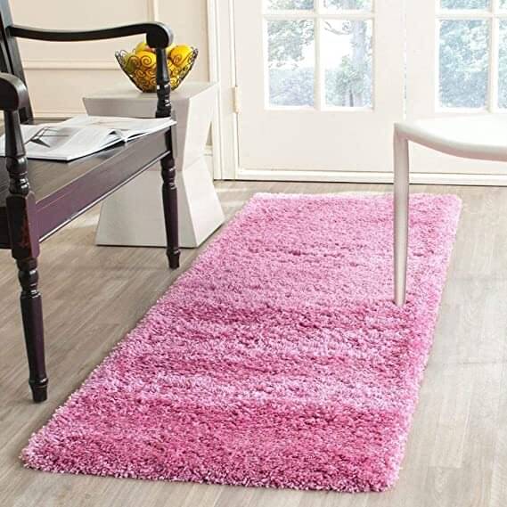     			ANABIA CARPET Peach Polyester Carpet Plain Other Sizes Ft