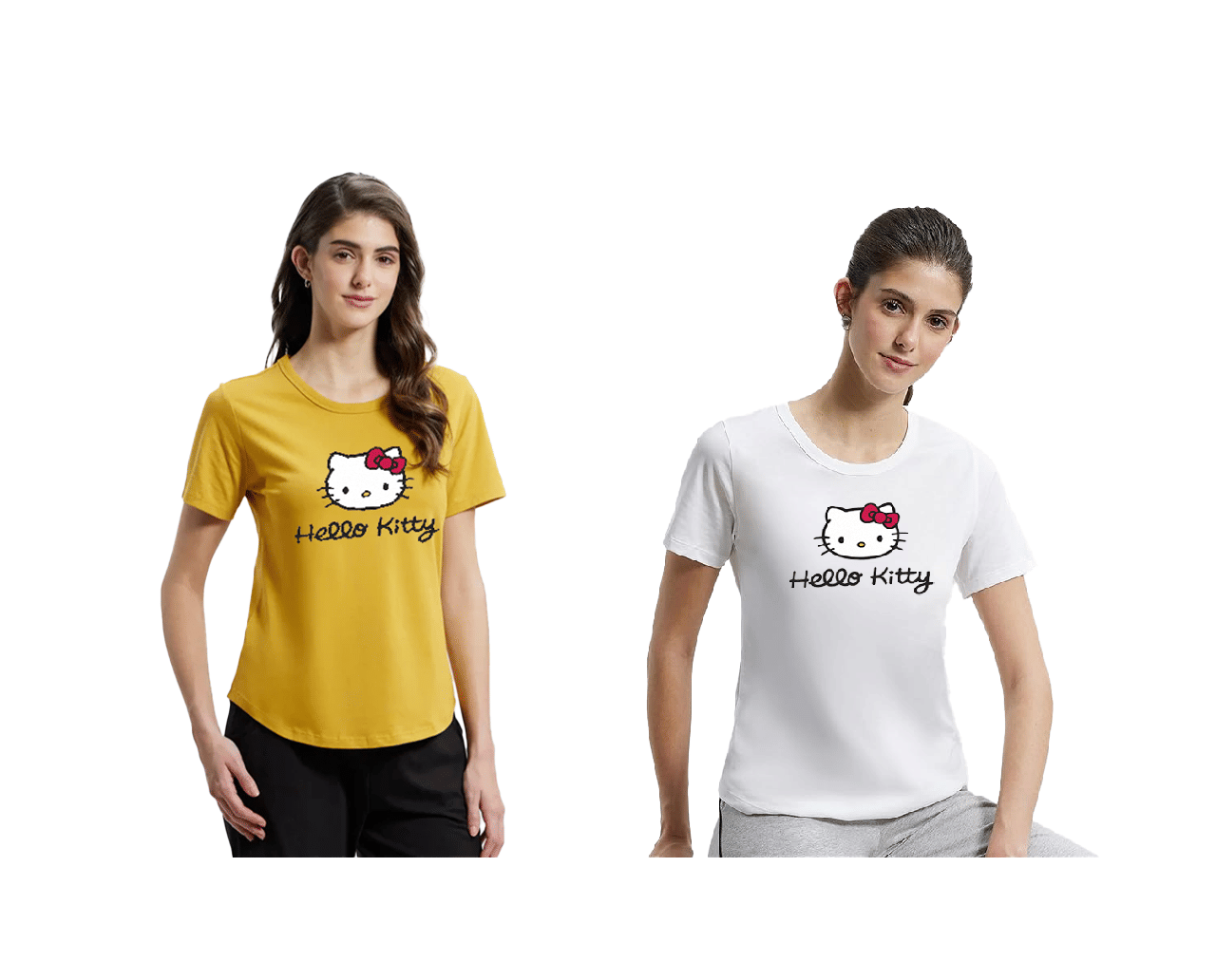 ATIGIANO APPAREL Multi Color Polyester Lycra Tees - Pack of 2 ATIGIANO APPAREL Multi Color Polyester Lycra Tees - Pack of 2