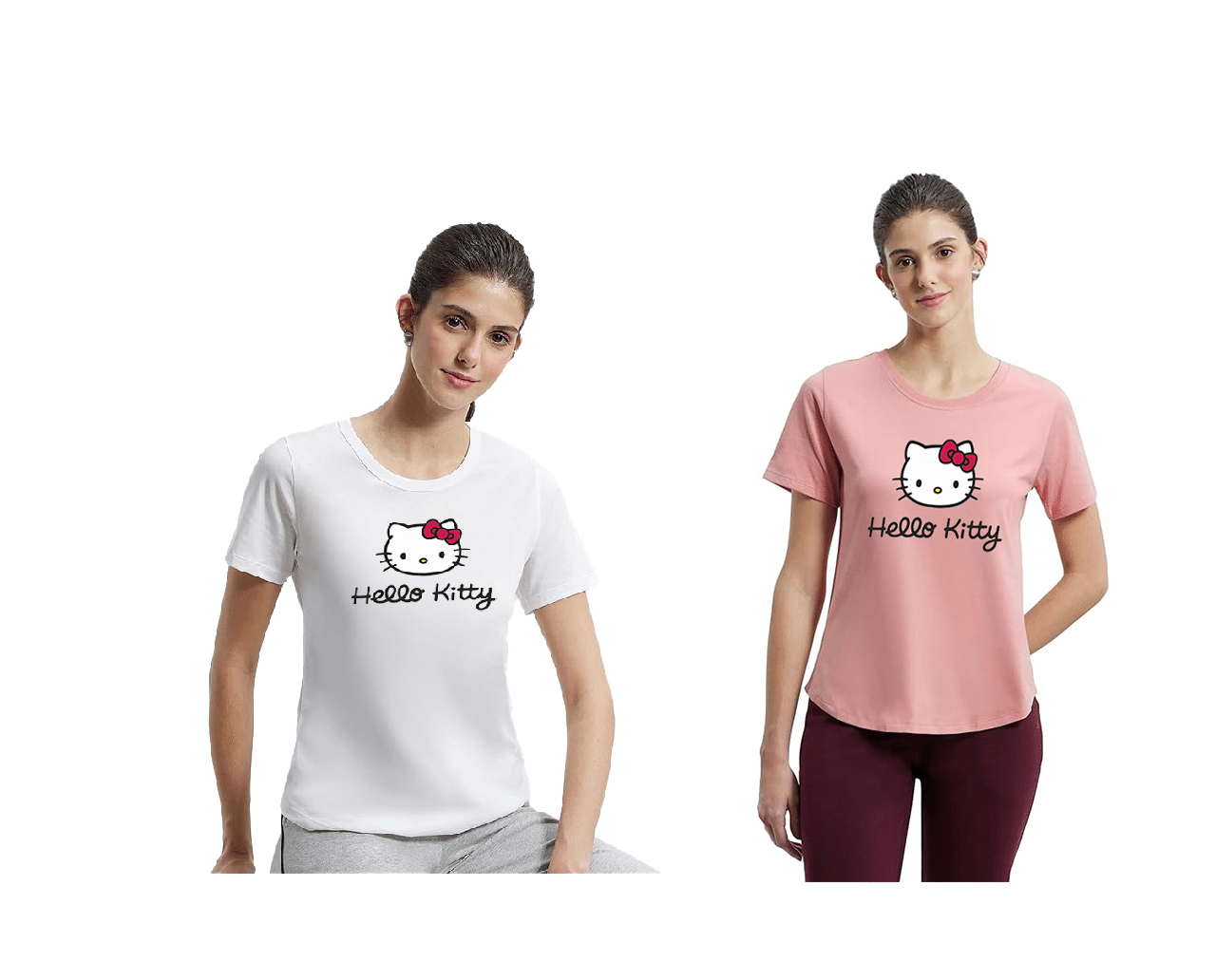 ATIGIANO APPAREL Multi Color Polyester Lycra Tees - Pack of 2 ATIGIANO APPAREL Multi Color Polyester Lycra Tees - Pack of 2