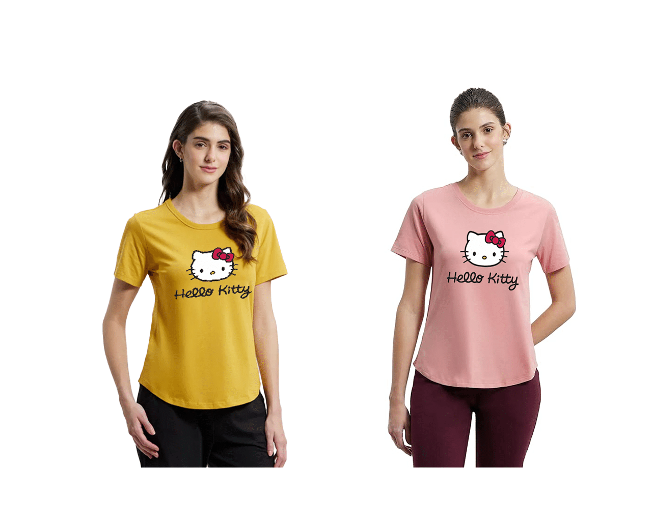     			ATIGIANO APPAREL Multi Color Polyester Lycra Tees - Pack of 2