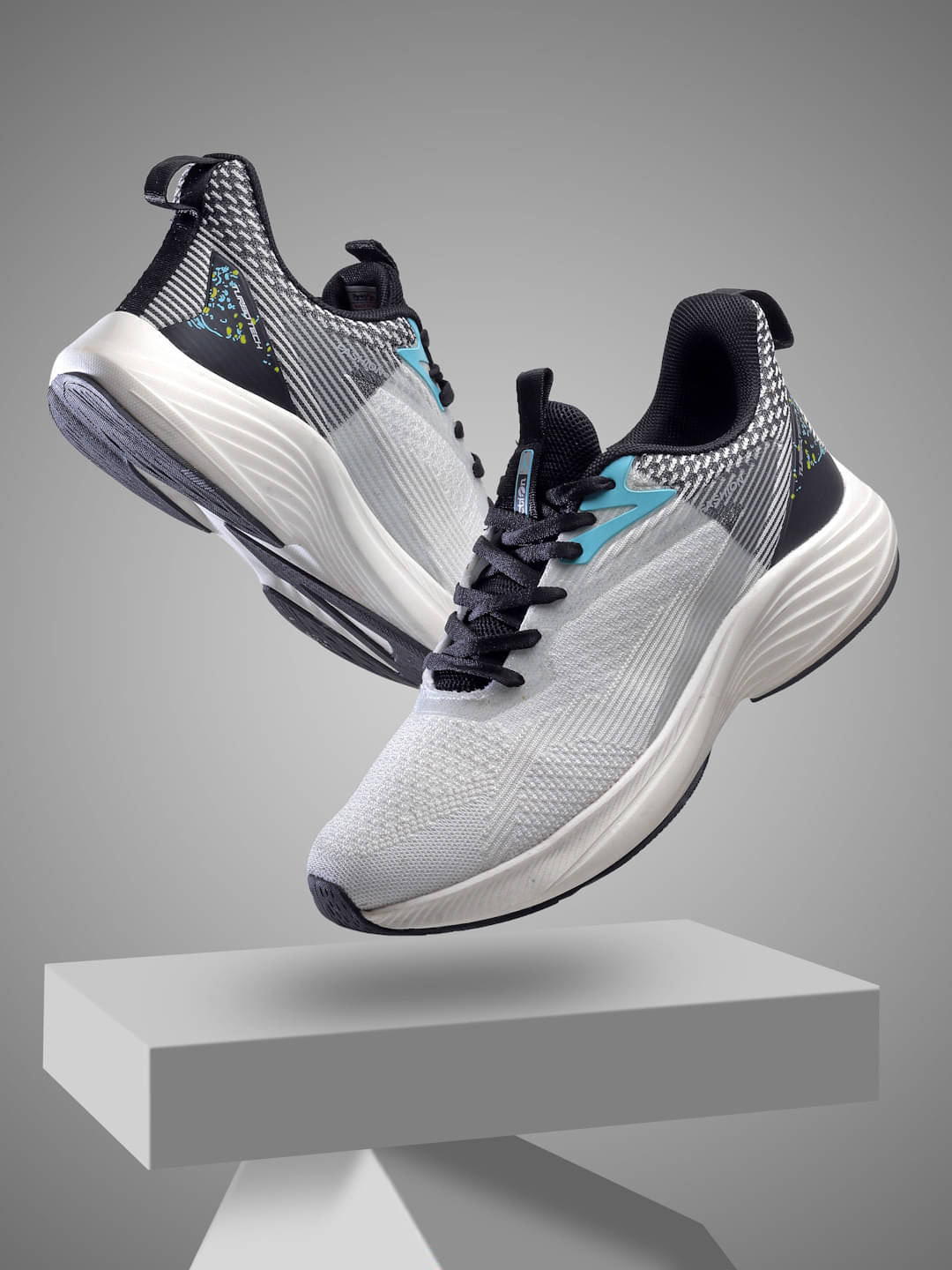     			Action Running Shoes White Men's Sports Running Shoes