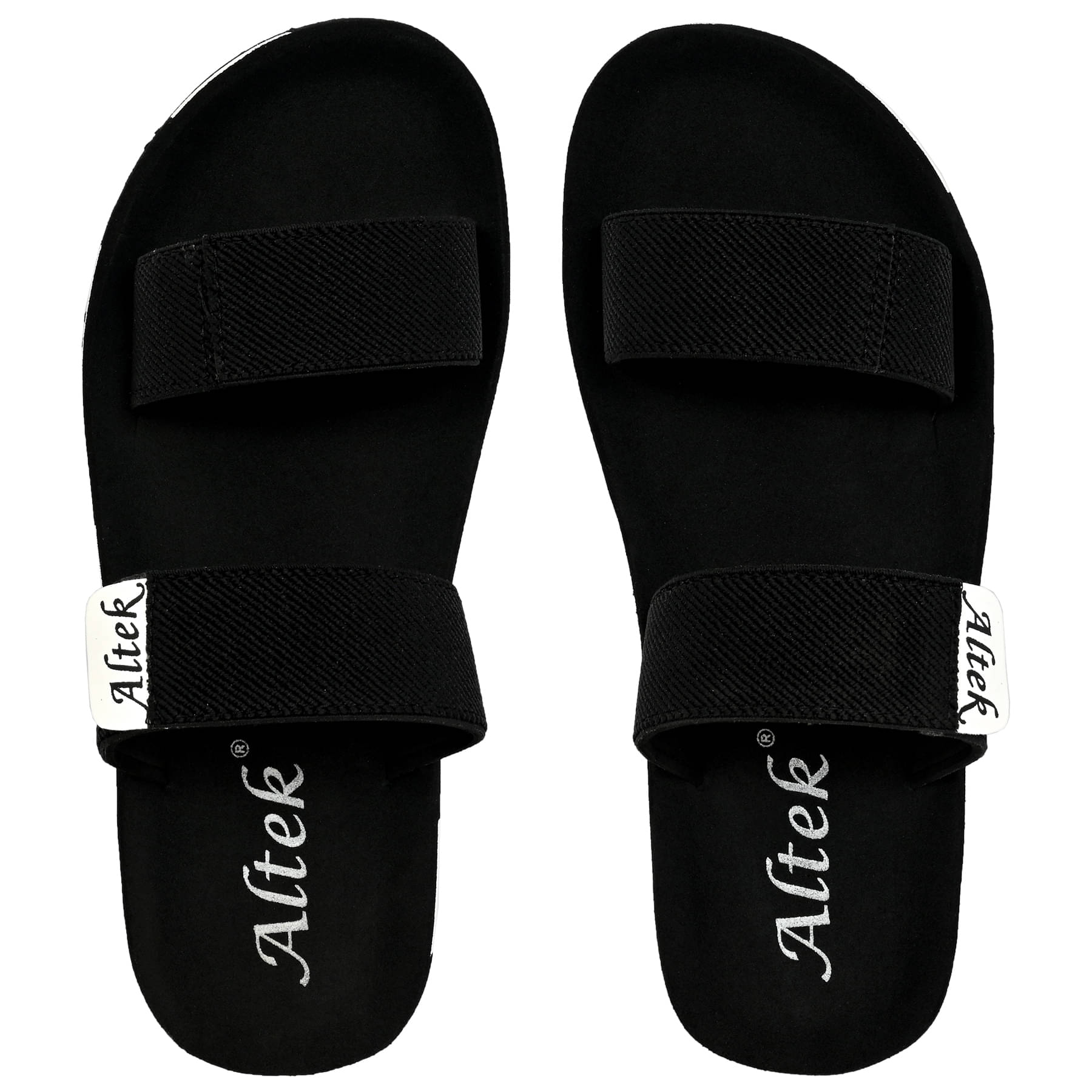     			Altek Black Men's Slide Flip Flop