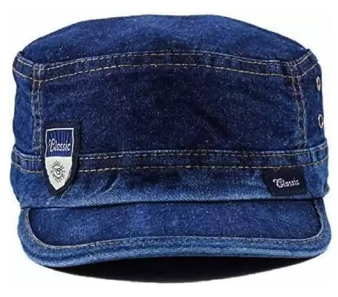 BAYEMA Pack of 1 Denim Men's Cap ( Blue ) BAYEMA Pack of 1 Denim Men's Cap ( Blue )