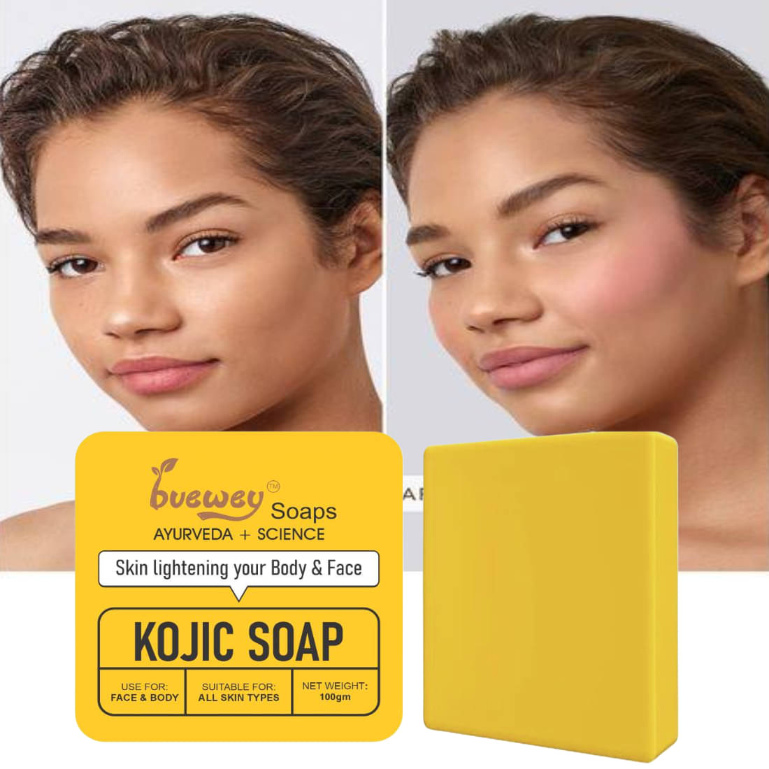 BUEWEY Beauty Kogic Soap Known for its brightening Soap for All Skin Type ( Pack of 1 ) BUEWEY Beauty Kogic Soap Known for its brightening Soap for All Skin Type ( Pack of 1 )