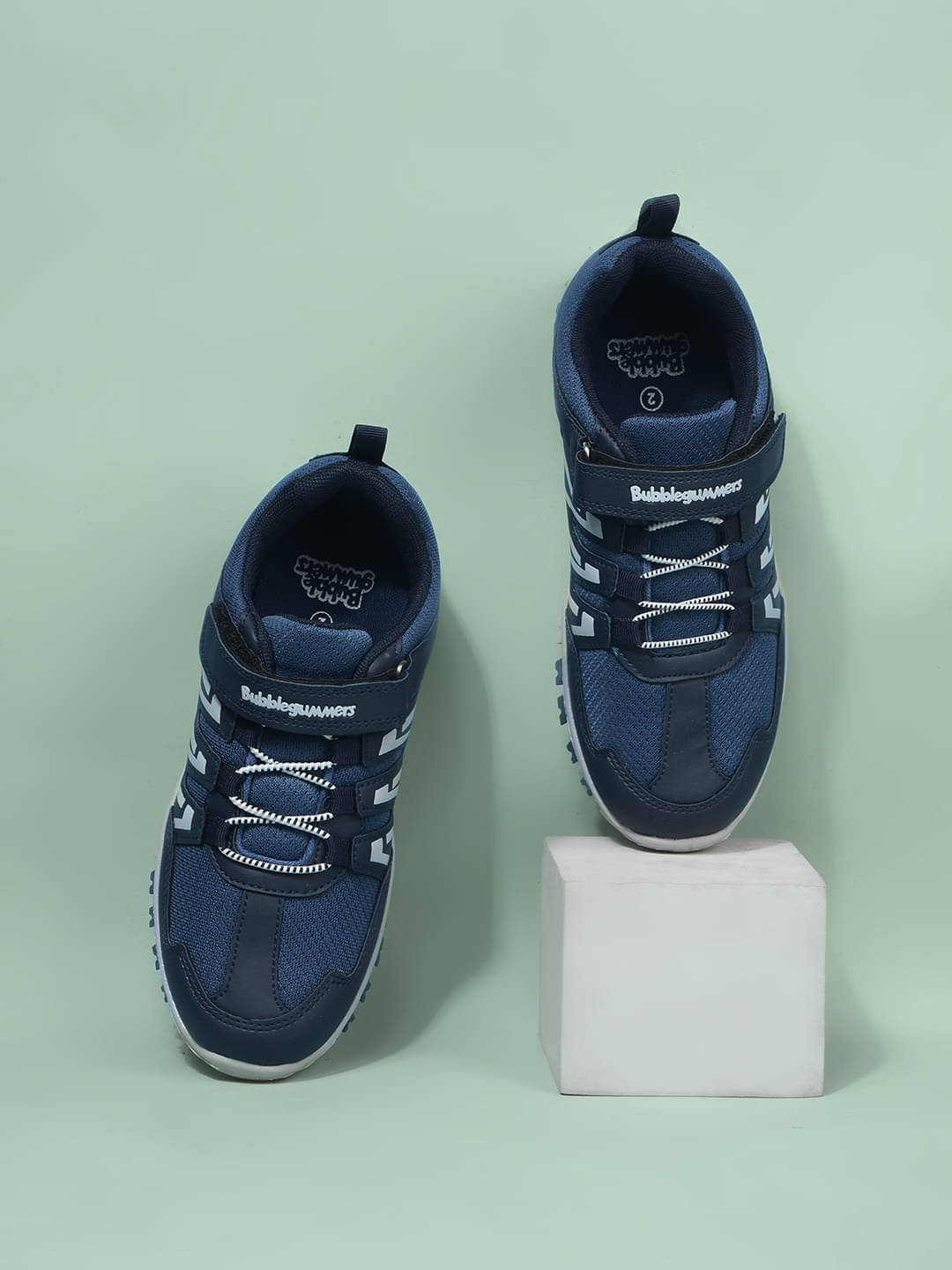     			Bubblegummers - Navy Boy's Sneakers ( 1 Pair )