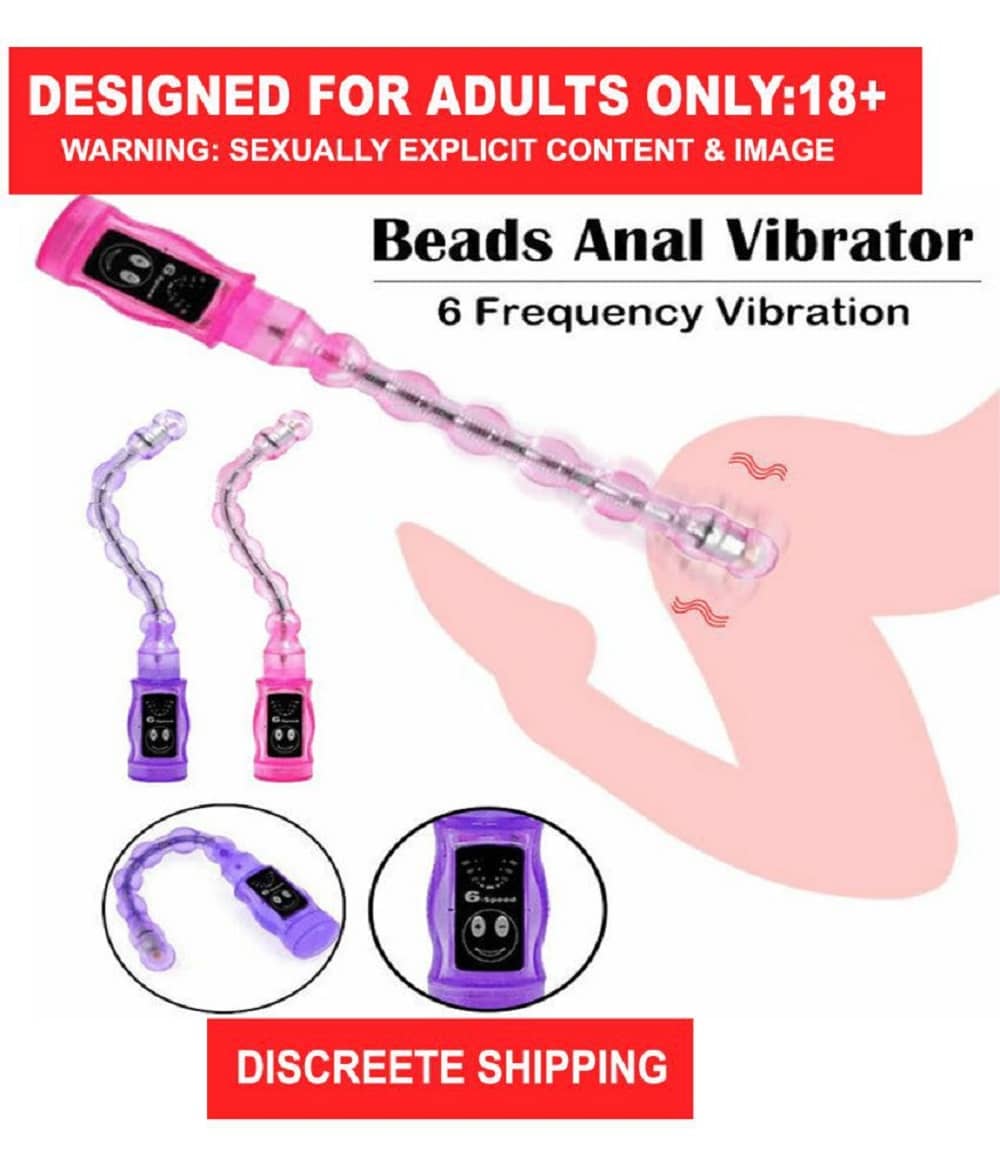 COB ANAL SEX TOY WATERPROOF 6 HIGH SPEED BEADS VIBRATOR- VIBRATING ANAL BEADS- PLEASURE BEADS BUTT PLUG VIBRATOR- ANAL SEX TOY MASSAGER FOR COUPLE - SEX TANTRA