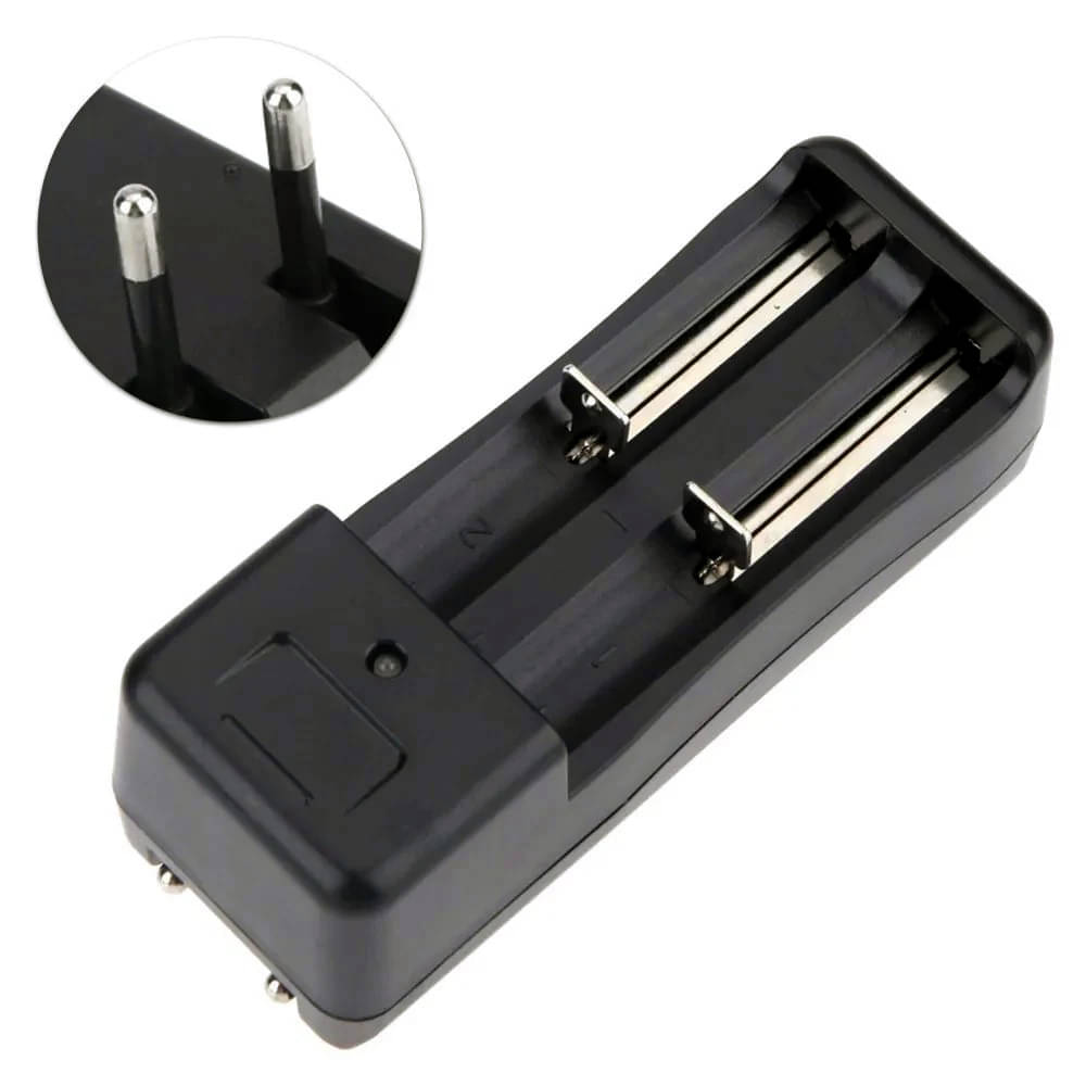 CONSONANTIAM Universal Dual Battery Charger Li-ion 3.7V 18650 16340 14500 17670 CR123A Cells Lithium Batteries Rechargeable Battery Charger (2-Slot-Charger) CONSONANTIAM Universal Dual Battery Charger Li-ion 3.7V 18650 16340 14500 17670 CR123A Cells Lithium Batteries Rechargeable Battery Charger (2-Slot-Charger)