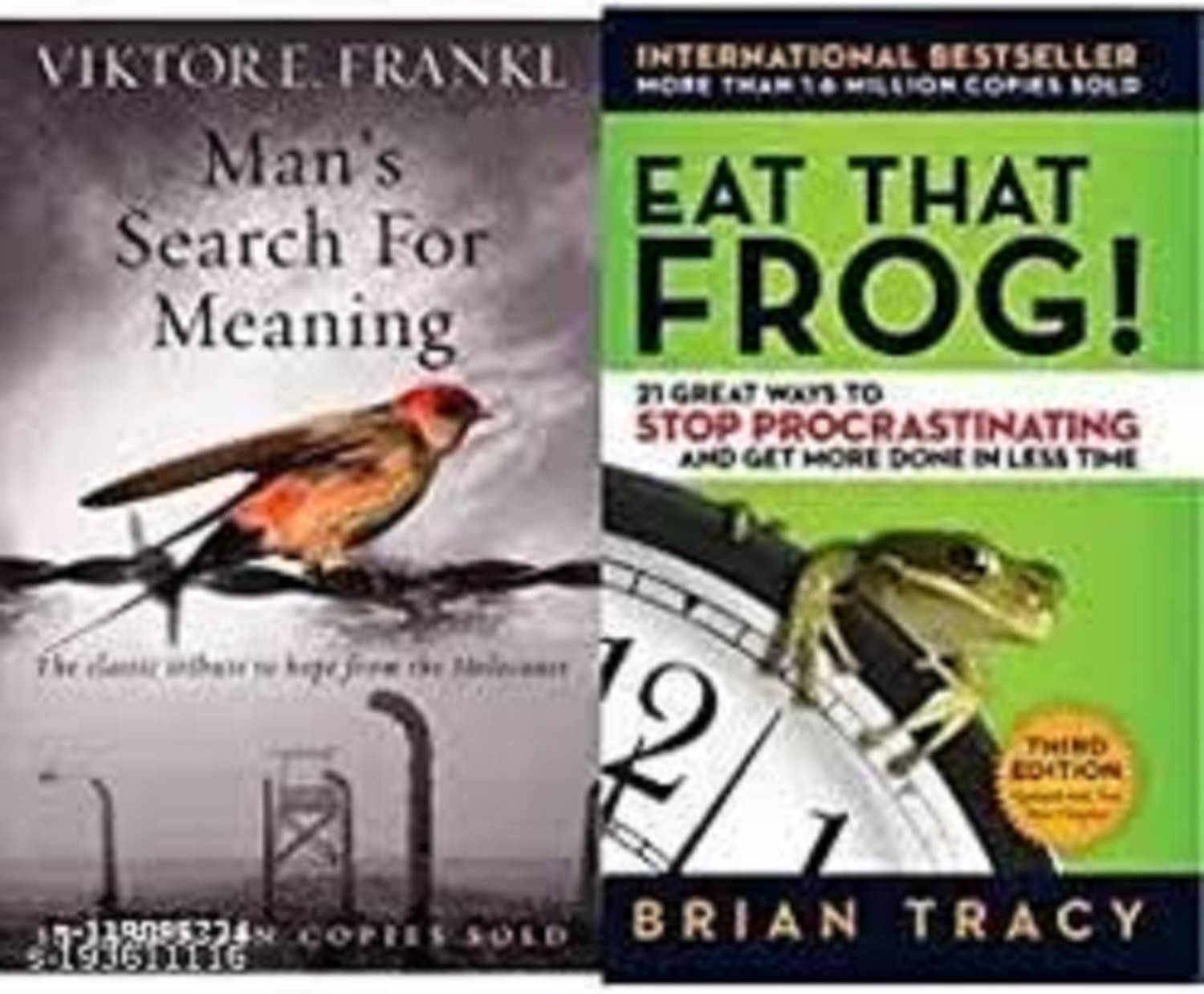 Combo set of 2 Books:- Man's Search For Meaning + Eat That Frog (Paperback) Combo set of 2 Books:- Man's Search For Meaning + Eat That Frog (Paperback)