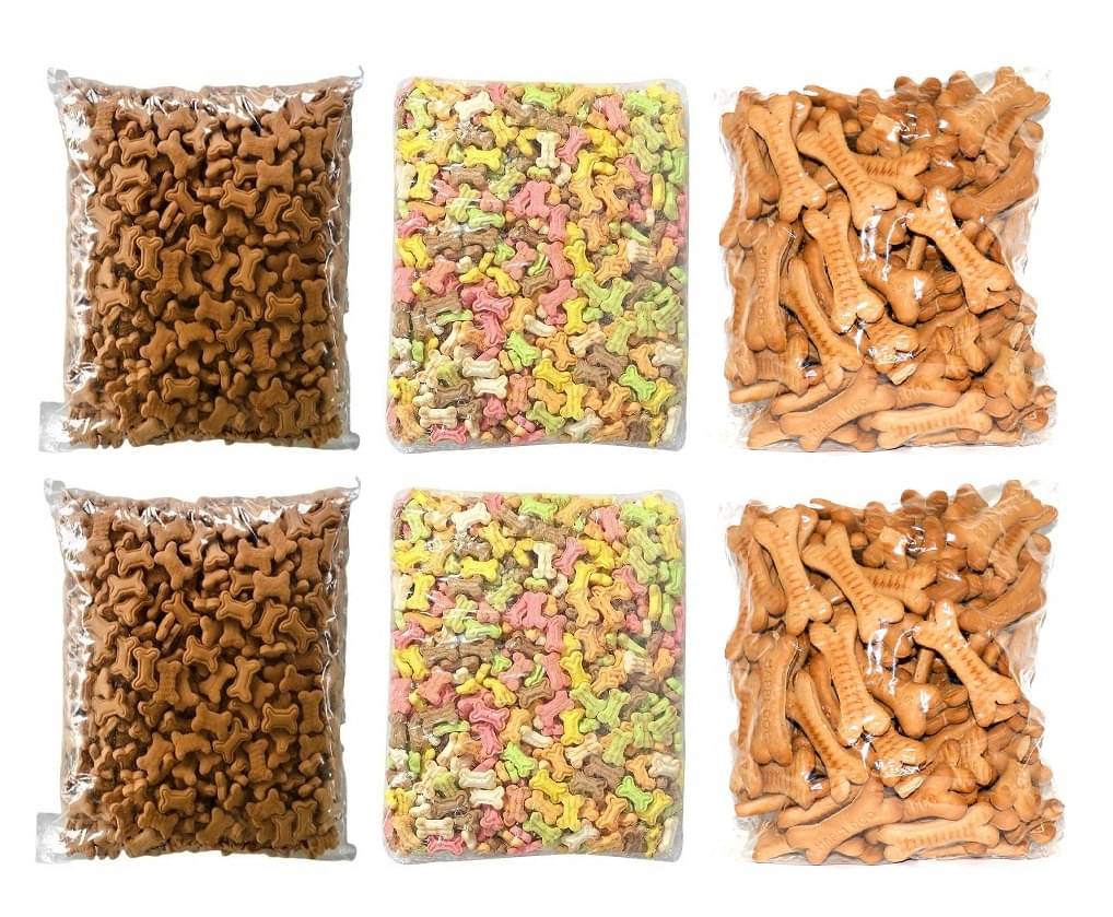Crunchy Dog Biscuits Combo Pack of 2 for All Life Stages Cocoa & Mix Flavor Small & Large Size Each 150gm Crunchy Dog Biscuits Combo Pack of 2 for All Life Stages Cocoa & Mix Flavor Small & Large Size Each 150gm