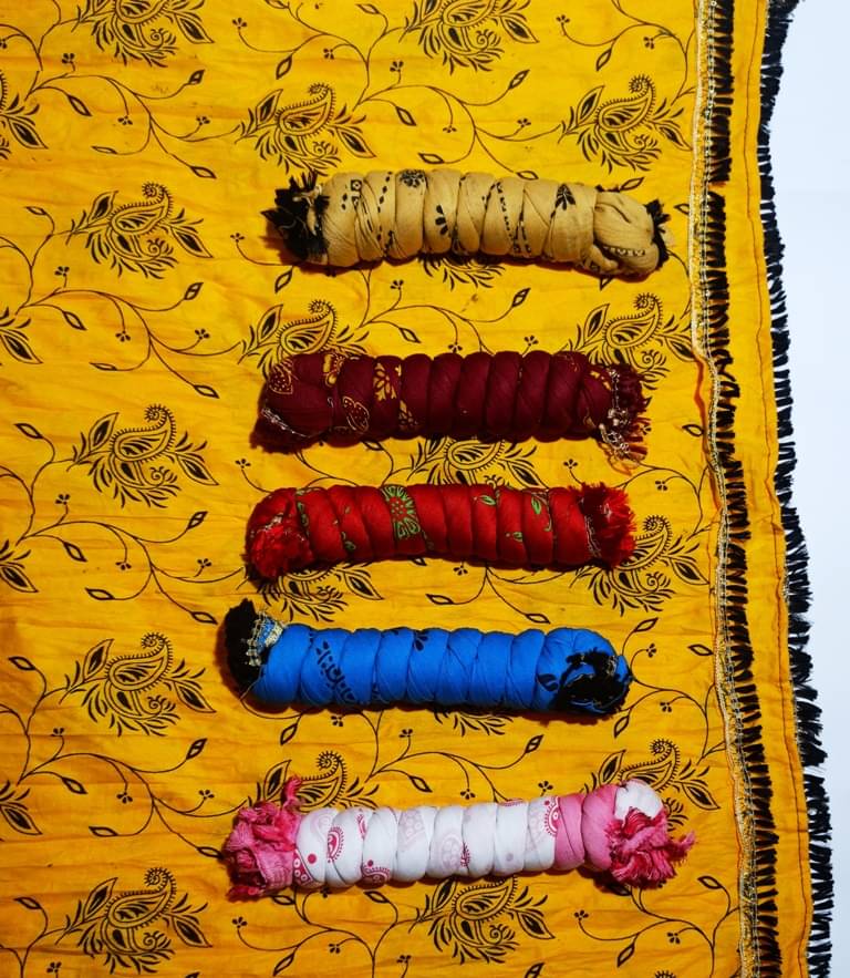     			D1 DIFFERENT ONE Multicolor Cotton Women's Dupatta - ( Pack of 5 )