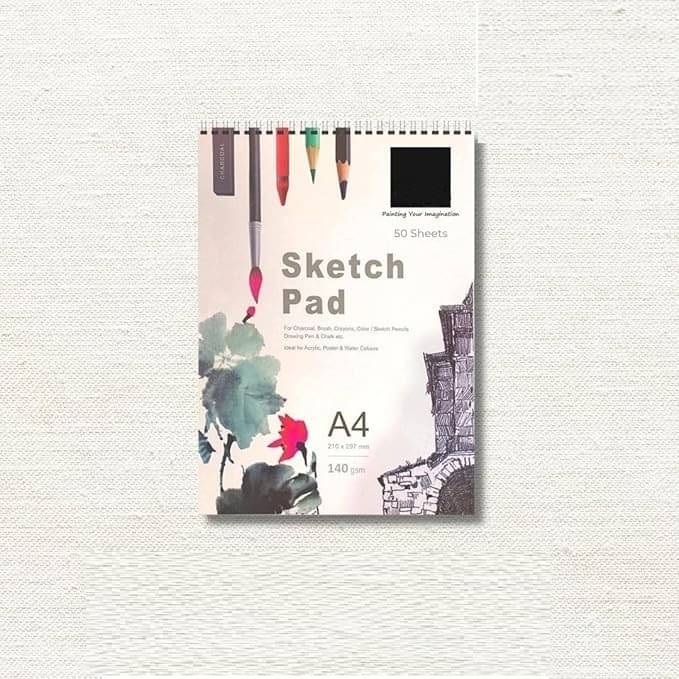 Freedy 50 Sheet A4 Sketchbook Pack of 1-140 GSM| Top Spiral-Bound Sketchpad for Artists | Sketching and Drawing Acid Free Paper, for Doodling for Professional & acadmic use Freedy 50 Sheet A4 Sketchbook Pack of 1-140 GSM| Top Spiral-Bound Sketchpad for Artists | Sketching and Drawing Acid Free Paper, for Doodling for Professional & acadmic use