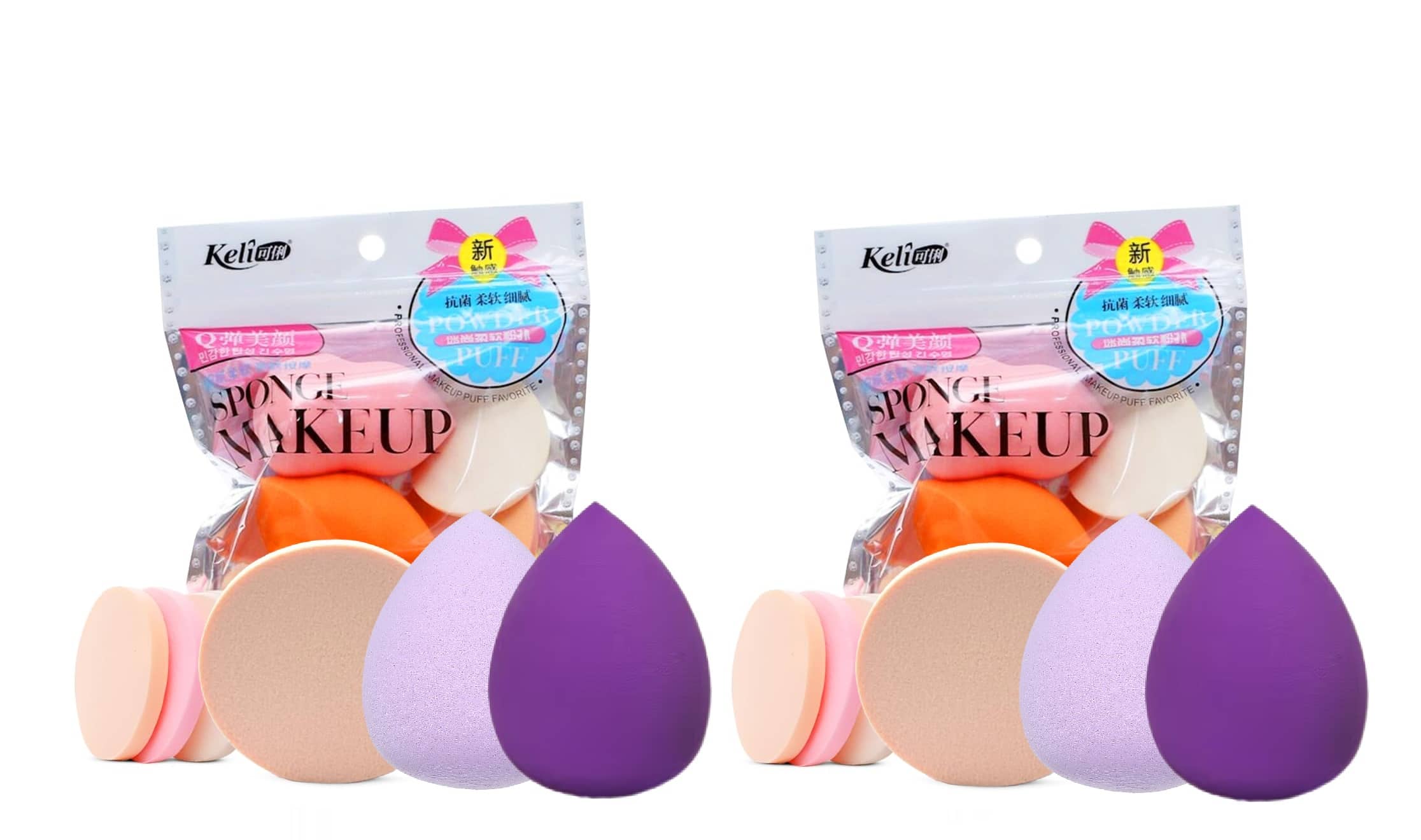 GABANA Beauty Blender Sponge Puffs Sponge 20 g Combo of 6pcs Pack of 2